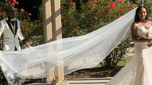 A family member of Tyrek Burton's said he was shot after getting married Saturday to Kiara Holloway. Photo submitted.