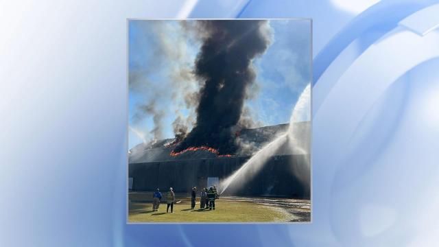 Fire at peanut warehouse in Northampton County