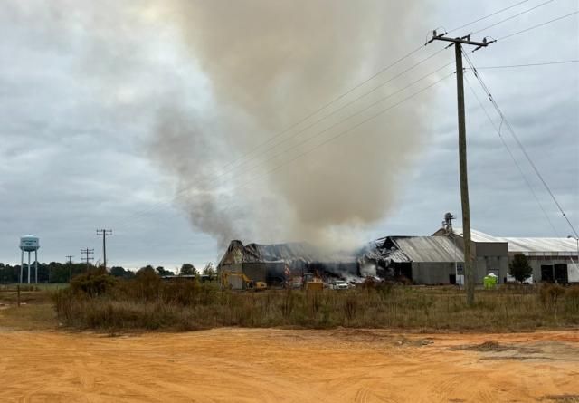Peanut warehouse fire