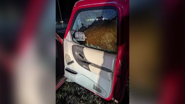 Car hit on I-40 on Nov. 6, 2024