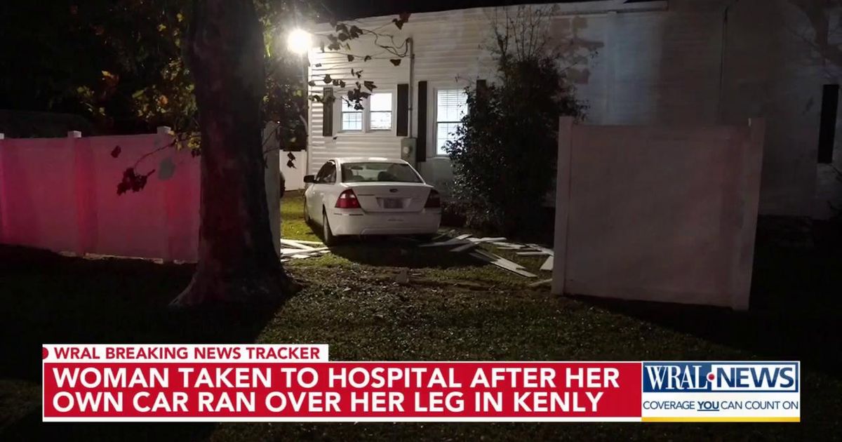 Woman hospitalized after being hit by her own car :: WRAL.com