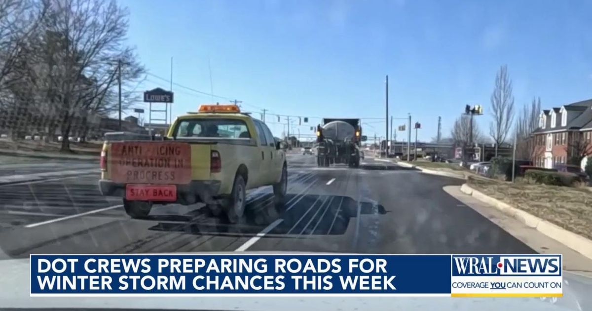 NCDOT bracing for growing winter storm chances this week :: WRAL.com