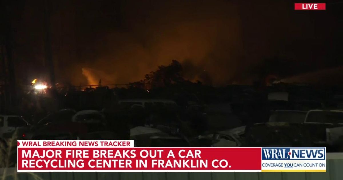 Fire breaks out at auto recycling yard in Franklinton :: WRAL.com