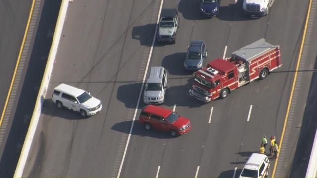 Multi-car crash blocks I-40 in Johnston County at NC 42, creating miles of delays