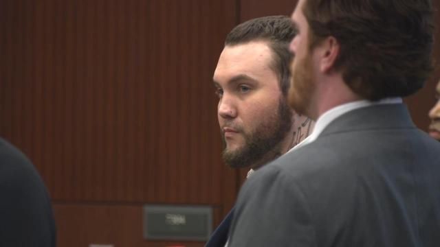Christopher McCullough hears the jury read a conviction on first-degree murder.