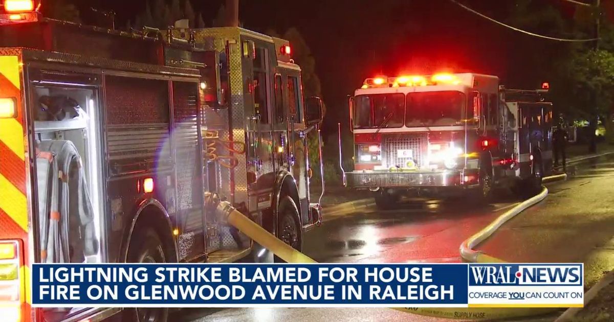 Raleigh home catches fire from lightning strike :: WRAL.com