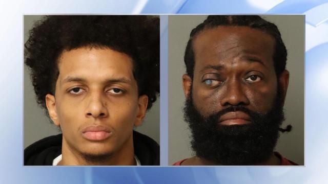 Alexander Barnes, left, and Jermaine Mitchell