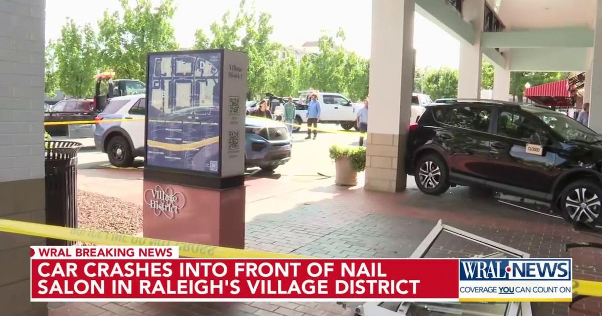 Car crashes into nail salon in Raleigh's Village District :: WRAL.com