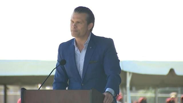 Secretary of Defense Pete Hegseth spoke at Fort Bragg for All American Week 2025.