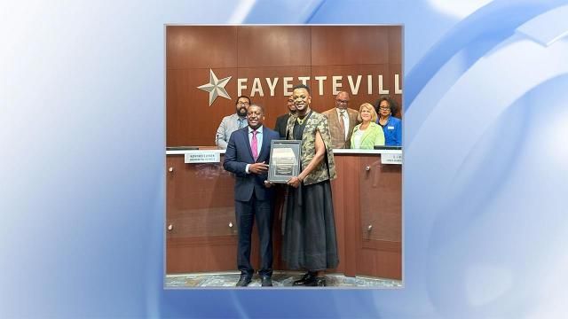 Fayetteville city council honors Tony and Grammy award winning native with Key to the City
