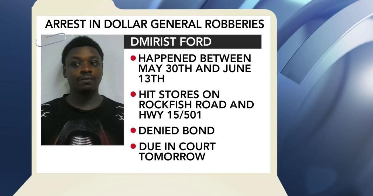 Hoke County man arrested for armed robberies at three Dollar General ...