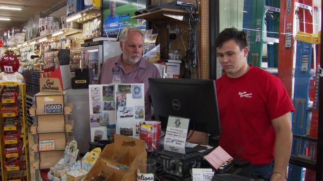A photo of two Burke Brothers employees.