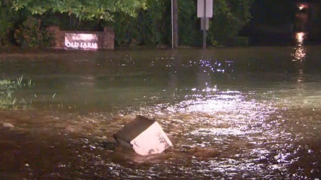 Flooding in Durham County on July 7, 2025.