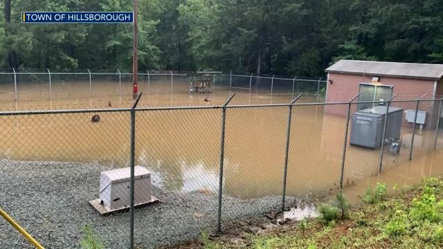 Repairs are underway at Hillsborough's wastewater treatment plant.