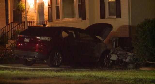 Cary car fire, July 12, 2025