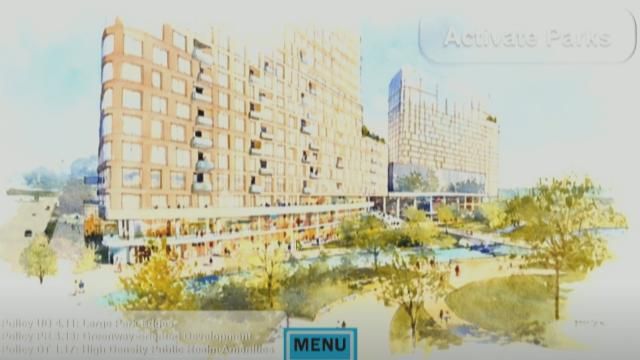 Raleigh Development Company, LLC plans a 30-story tower near Peace and West streets.
(Rendering courtesy Raleigh Development Company)