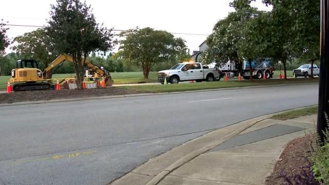 Sewer main break closes part of Tryon Road in Raleigh