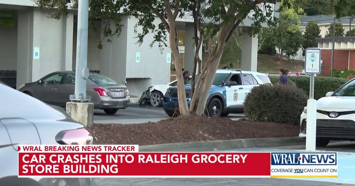 Police investigate after car crashes into Raleigh grocery store :: WRAL.com