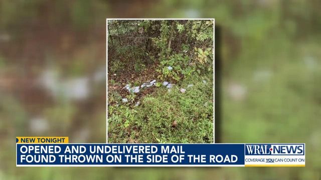 Opened and undelivered mail found thrown on the side of the road