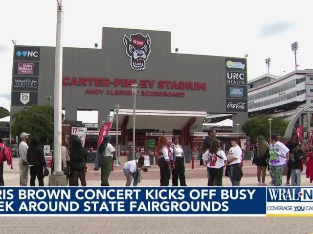 Chris Brown concert kicks off busy week around North Carolina State Fairgrounds
