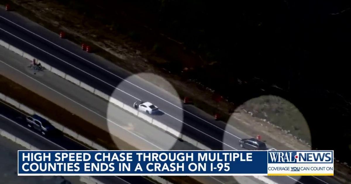 Man in custody after leading officers on chase, then crashing on I-95 ...