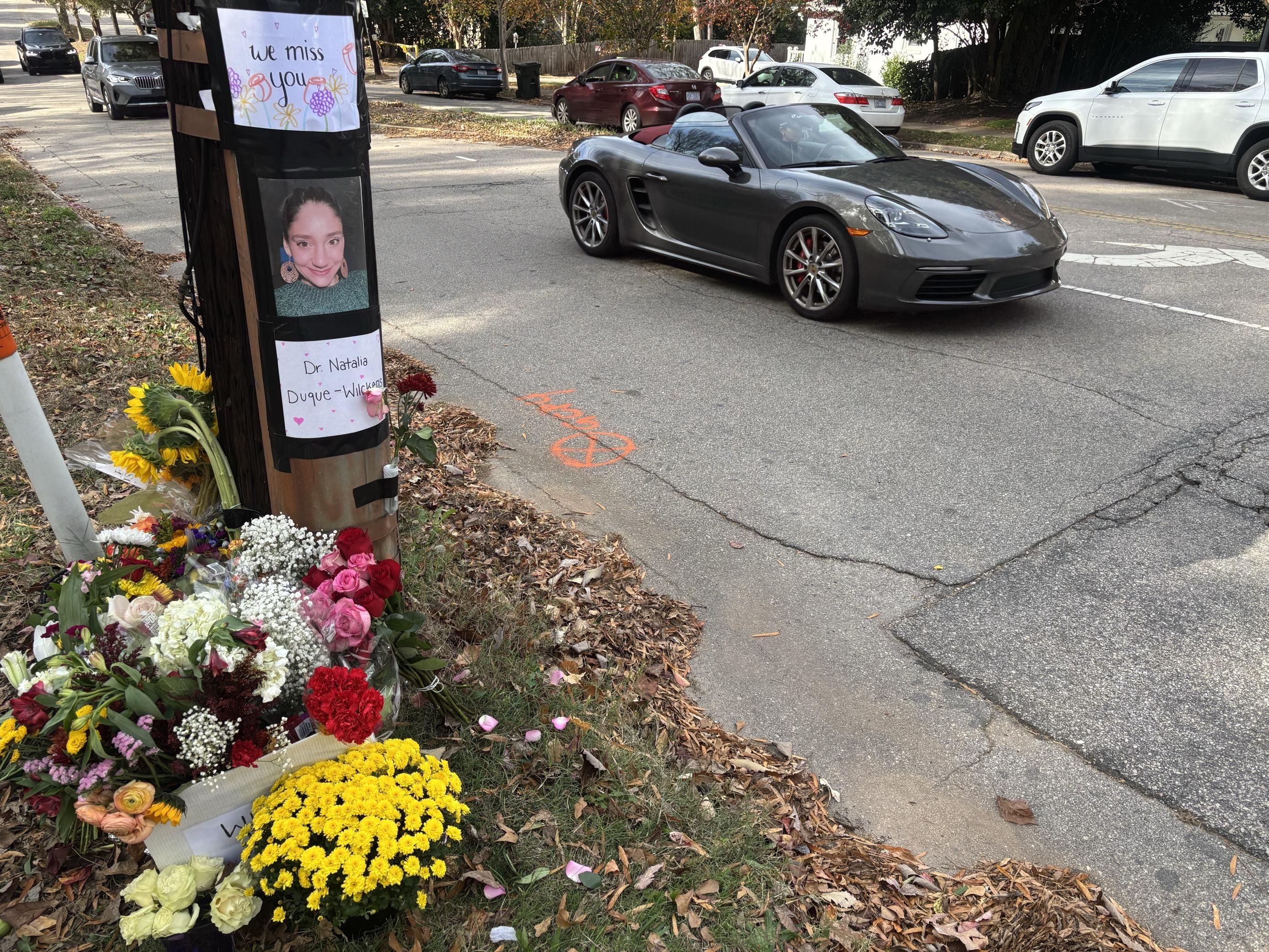 Four-way stops now in place along road where NC State professor died