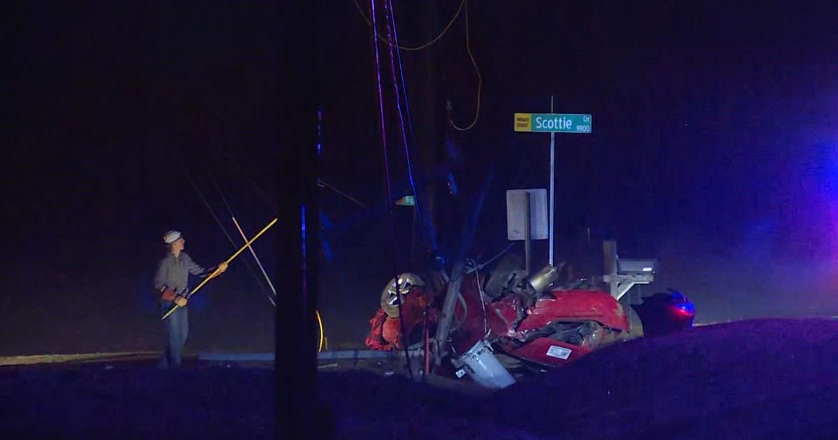 Driver expected to be okay after crashing car into utility pole ...