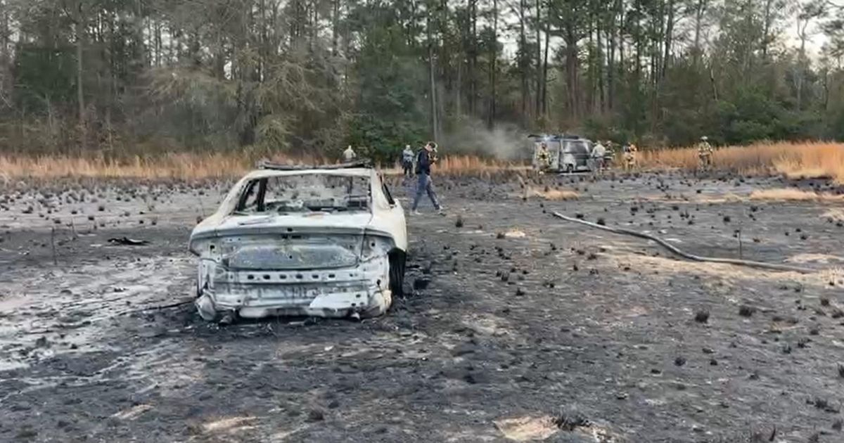Suspect in custody after chase ends in large brush fire near Moore County