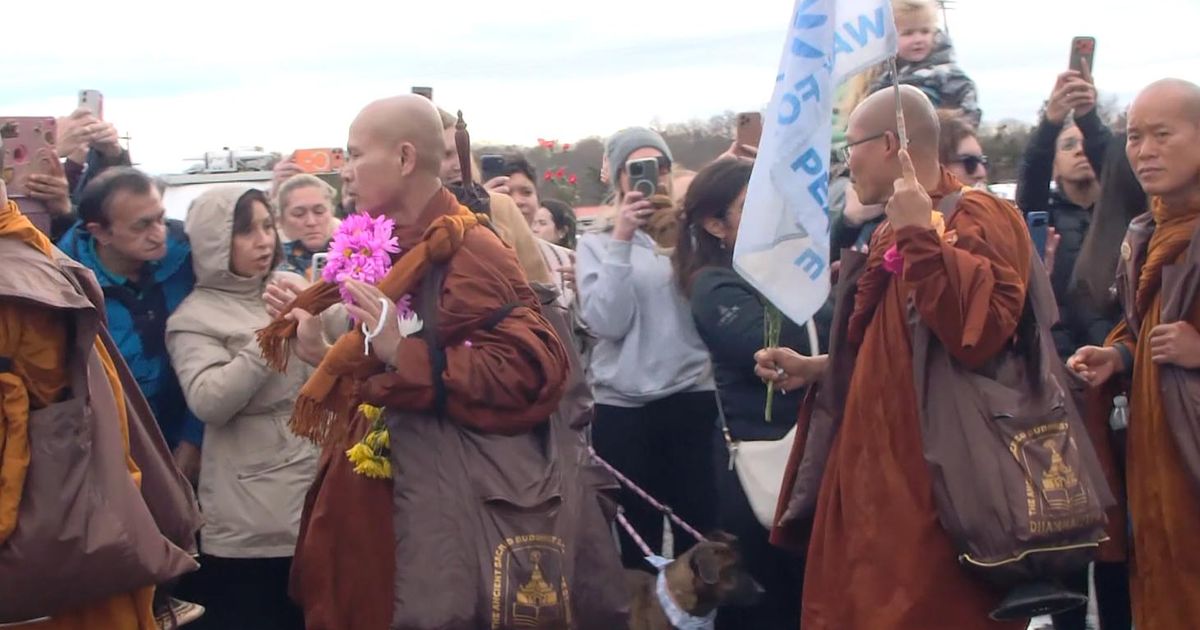 From Texas to DC: Buddhist monks takes 2,300-mile ‘Walk For Peace’ through North Carolina