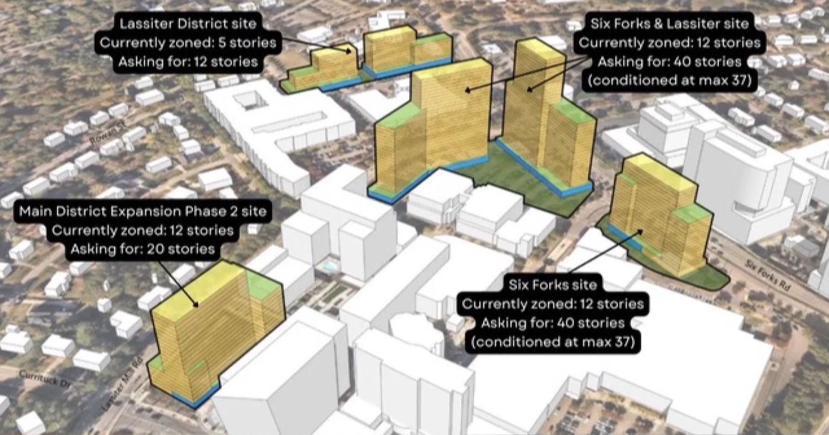 Raleigh council approves plan to build towers up to 37 stories in Midtown