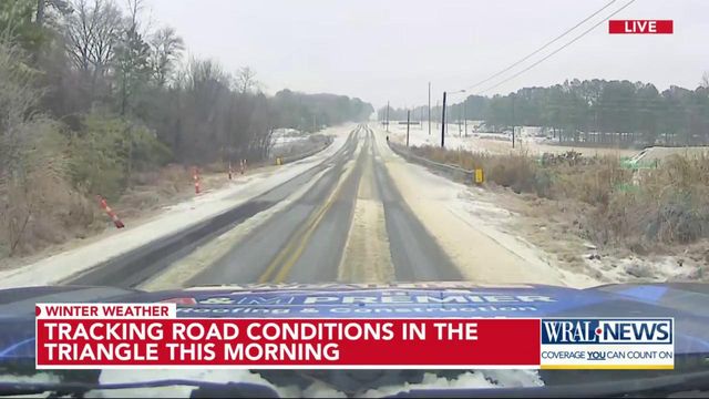 Tracking road conditions in the Triangle 