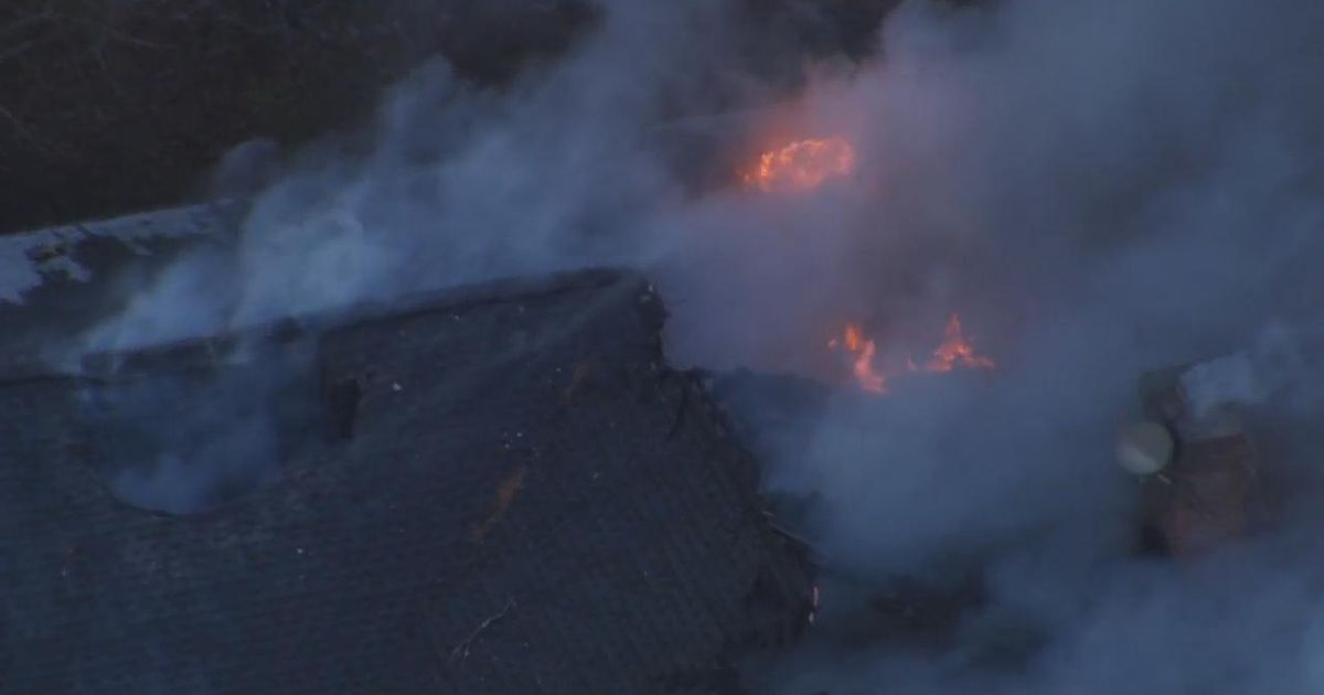 Flames shooting out of Wake County home on Creedmoor Road