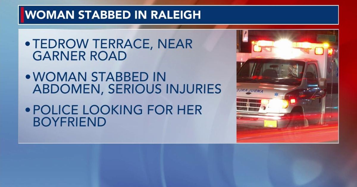 Woman stabbed in Raleigh, police searching for her boyfriend