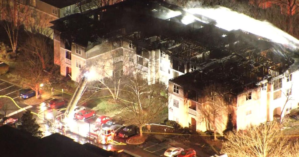 Massive fire out at Morrisville apartment complex: 70 displaced, six injured, one hospitalized