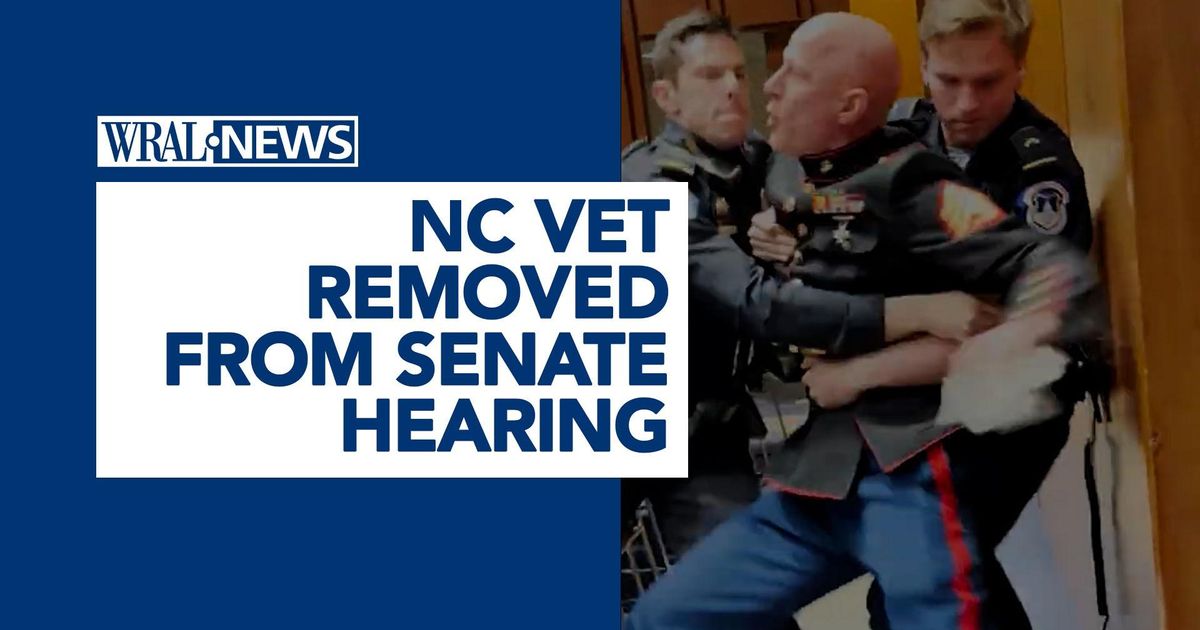 Raleigh firefighter, a Marine veteran, forcibly removed from US Capitol for anti-war protest