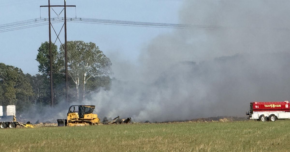 'Just took off burning' Farm owner says malfunctioning equipment started fire near Fayetteville