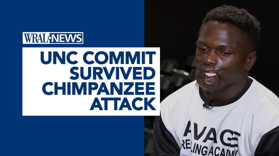 UNC Wrestling commit survived chimpanzee attack as child