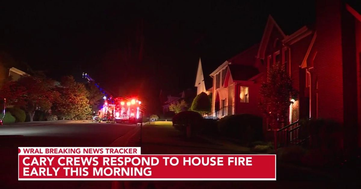 Cary fire displaces three people