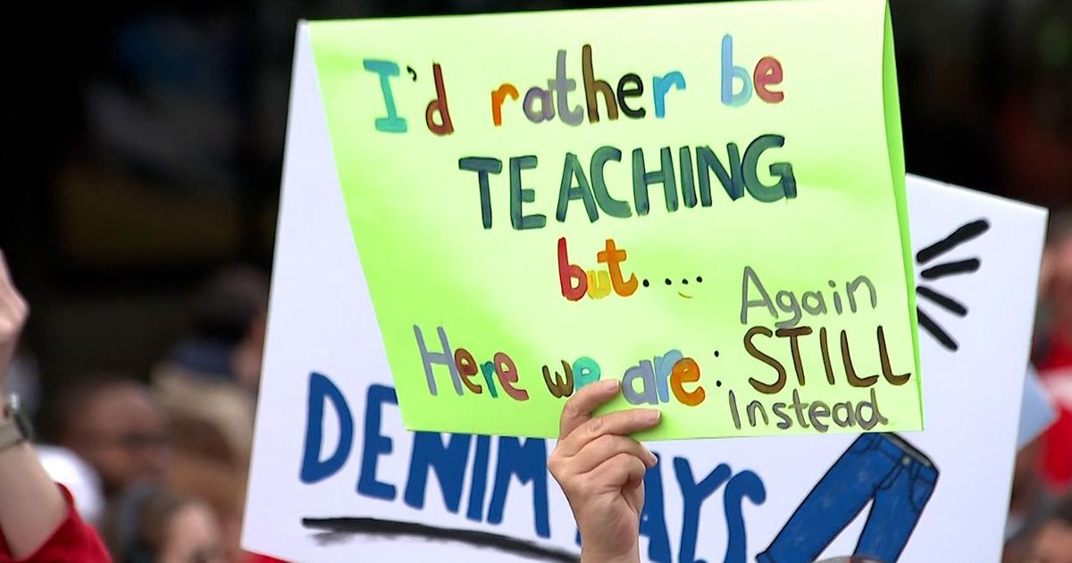 Teacher rally: NC educators focus on funding, pay issues as thousands march in Raleigh