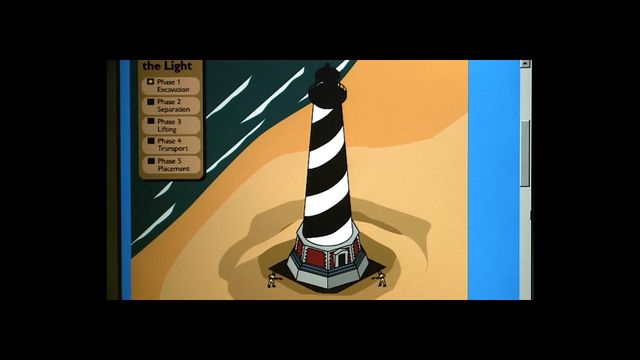 Animation: Moving the Cape Hatteras lighthouse