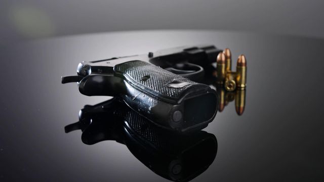 Handgun with bullets