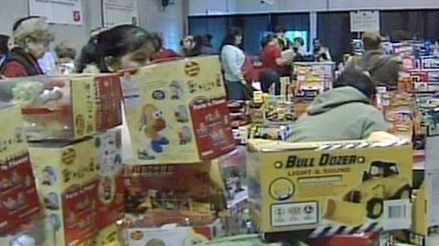 Salvation Army gives toys to legions of children