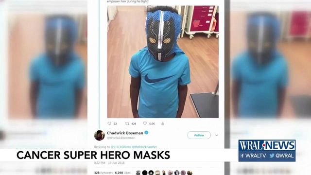 Custom superhero masks help kids in cancer fight