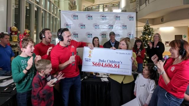 Mix 101.5 FM Radiothon raises $604K for Duke Children's :: WRAL.com