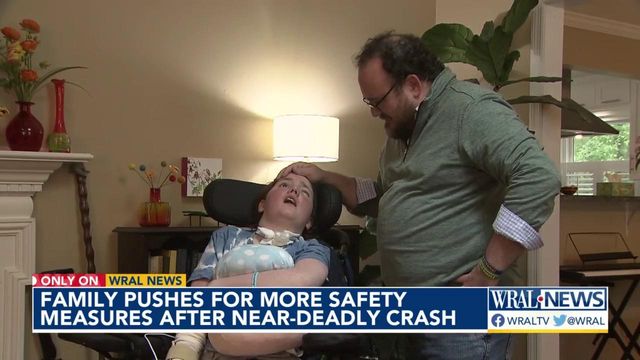 Family pushes for more safety measures after near-deadly crash