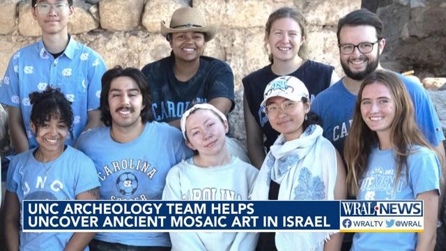 UNC archaeological team helps uncover ancient mosaic art in Israel