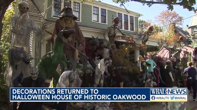 Decorations returned to Halloween House of Historic Oakwood