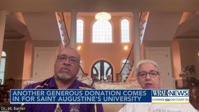 St. Augustine's alumni couple donates $10,000 to university