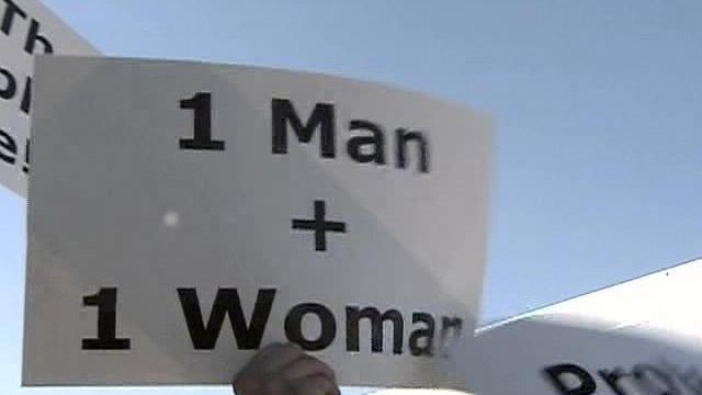 Supporters Rally for Marriage Amendment