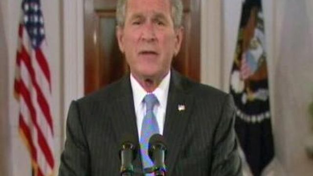 President Bush addresses the Republican National Convention